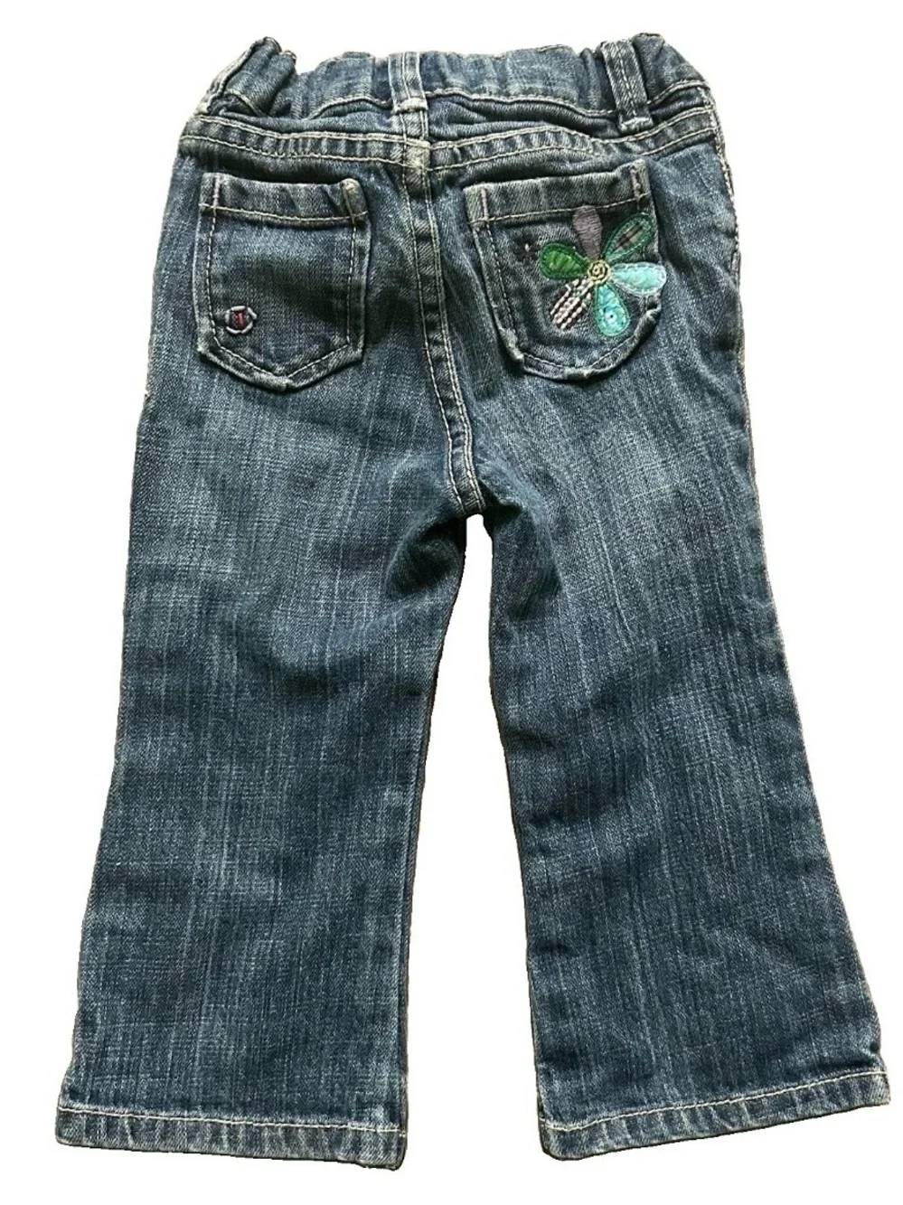 Toddler Girl Gap Floral Embroidered Jeans Size 18-24 Months